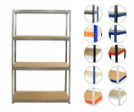 Metallist riiul Helios 180x90x60 cm, 4 riiulit, 350 kg/riiul