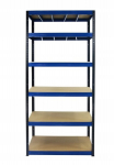 Metallist riiul Helios Hbn 213x120x35cm, 6 riiulit, 275kg/riiul