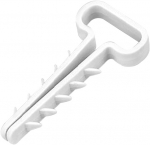 Valge keeratav kaablihoidik Ydyp 4x2,5 (20 tk.)