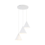 Valge rippvalgusti Cono E27, 3 x 15w, 40cm