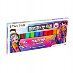 Monster High plastiliin, 12 v&auml;rvi