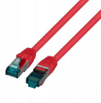 Patchcord S/ftp Cat.6a Lszh 0,25m punane