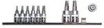 Jonnesway Torx 5 nurgaotsikut auguga 1/4" ja 3/8"