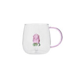 Homla Rosado roosidisainiga klaas, 400ml