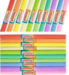 Starpak lainepaber, 10 pastellv&auml;rvi, 200x50 cm