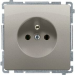 Kontakt-simon Basic Bmgz1.01/29 &uuml;he pistikupesaga maandusega pistikupesa