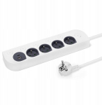 Montis Mt143 pikendusjuhe 4 pistikupesaga, Usb-a, Usb-c, 1,4m, valge