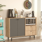 Mitmeotstarbeline kapp Hanah Home RE2-SA metallsahtlitega, tamm/antatsiit