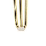 4-osaline m&ouml;&ouml;bli jalgade komplekt &bdquo;Hairpin legs&ldquo;, kuldne v&auml;rv ja l&auml;ikiv viimistlus, k&otilde;rgus 15 cm