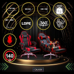 Kontori p&ouml;&ouml;rlev tugitool koos jalatoega Bucket Gaming Chair