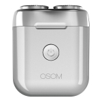 Pardel Mini juuksel&otilde;ikur-habemeajamismasin OSOM Dual Blade Rotary Shaver OSOM02972, halli v&auml;rvi
