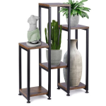 Lillepeenar metallist 6-korruseline 70 cm must Orion