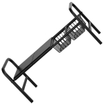 Reguleeritav Kraanikausi Alune Organiseerija 69&ndash;88 cm, 2 Riiulit + 2 Korvi, Must