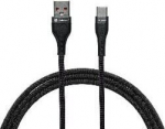 USB kaabliotsija USB A&ndash;USB C 1 m BK kiirlaadimine, andmete s&uuml;nkroonimine, must