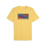 PUMA meeste vabaaja T-s&auml;rk PUMA PUMA GRAPHICS Puma Box Tee Sunny Yellow - 68482755, kollane