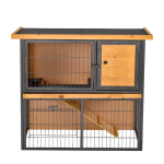V&auml;ikelooma puurid, 89.5x45x81 cm, kollane, puit-metall