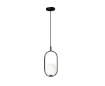 Rippvalgusti Candellux Cordel 31-10148 must/valge klaaskuul