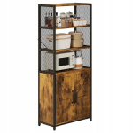 Rustikaalne, loft-stiilis, t&ouml;&ouml;stuslik kummut, riiul, kapp, 151 cm