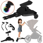 Universaalne lisamoodul lapsevankrile, millel on istumis- v&otilde;i seismisv&otilde;imalus, lastele kuni 25 kg Lionelo Buggy Board Black Onyx