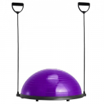Treeningpall, Pooltasakaalu treener 62x21.5 cm, Lilla, Stability Fitness