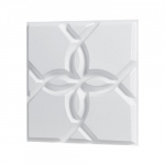 3D seinapaneelid, 33 tk, 30x30x2,5 cm, valge, PVC