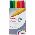 Pentel S-360-12 v&auml;rvilised markerid, 12 tk.