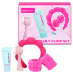 IDC Institute Daily Glow n&auml;ohoolduskomplekt naistele: n&auml;opuhastusvahend, 75 ml + n&auml;ohari, 1 tk, peapael, 1 tk, k&auml;ev&otilde;rud, 2 tk.