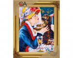 Kanvaa pildiga - tikkimiskomplekt, 22x30cm, Collection D'Art, 6051K