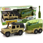Iseta ise wooza dinosauruste transportimise auto koos dinosaurusega