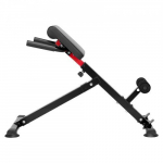 Rooma tool h&uuml;perektensiooni pink, reguleeritav, kokkupandav, 113 kg, must, teras, treeningvarustus