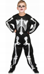 Skeleton kost&uuml;&uuml;m poistele, Halloween, suurus 130/140 cm