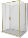 Mexen Exo-3S 3-seinaline l&uuml;kandustega du&scaron;inurk 160 x 70 cm, l&auml;bipaistev, kuldne - 8152-160-070-50-00-3S