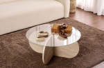 Kohvilaud Aeris Travertine, 75x75x35 cm, liivakarva