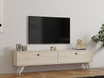 TV kapp Paris, liivakarva, Riiul, Pariis - Travertiin, 160x40x25 cm, Valge