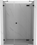 Mexen Lunari du&scaron;iuksed parempoolsed 135 cm, l&auml;bipaistev, must - 834S-135-050-70-00-P