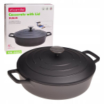 Marmorkattega alumiiniumpott Kamille 4l, 28cm, induktsiooniks