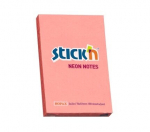 Kleepsu 76x51 mm roosa neoon 100 lehte - STICKN