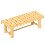 Aia pink puidust, 110x38x35 cm, 250 kg, 2 istet