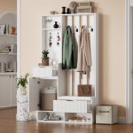 Garderoob kingapinkiga, 8 konksu, 100x30x180cm, 1 tk