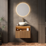 Rippuv vannitoa pesukapp, 60 cm, LED-andur, 1 tk