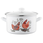 Emailpott Rubinka 22 cm, 4,7 l