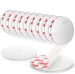 Com-four&reg; 10 x magnetilised hoidikud turvadetektoritele, liimitav v&otilde;i puuritav hoidik, kinnitus eriti tugevate liimipatjadega suitsuanduritele, magnetiline riputus (10 tk, h&otilde;bedane)