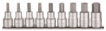 Teng Tools 10 tk. tolline pistikupesa komplekt, 1/2" kuuskant
