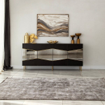 Konsolilaud Nice, 180x80x40 cm, must