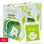 Roheline tee Soursopiga (Graviola, Guanaban), kotikestes (paberist konvertides), Tarlton, 2x(1,5g x 20tk)