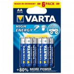 Patareid Varta High Energy, 6 tk