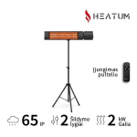 Heatum H2000R URBAN Black infrapuna soojuskiirgur koos statiiviga