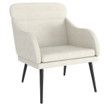 vidaXL tugitool, kreemjas, 63 x 76 x 80 cm, samet