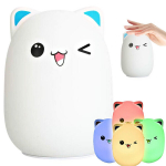Lamp cat RGB silikoonist pigistatav