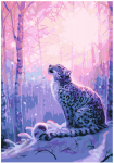 Maalimiskomplekt numbrite j&auml;rgi Haldjas leopard 34x50